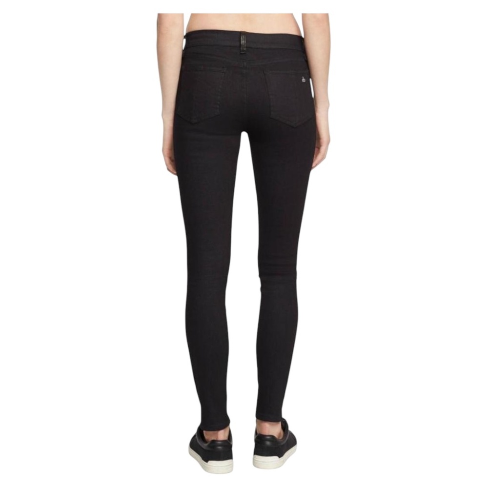 Rag & bone the legging in coated black Shimmer Stretch Jegging Women’s Size 24 - Picture 3 of 12